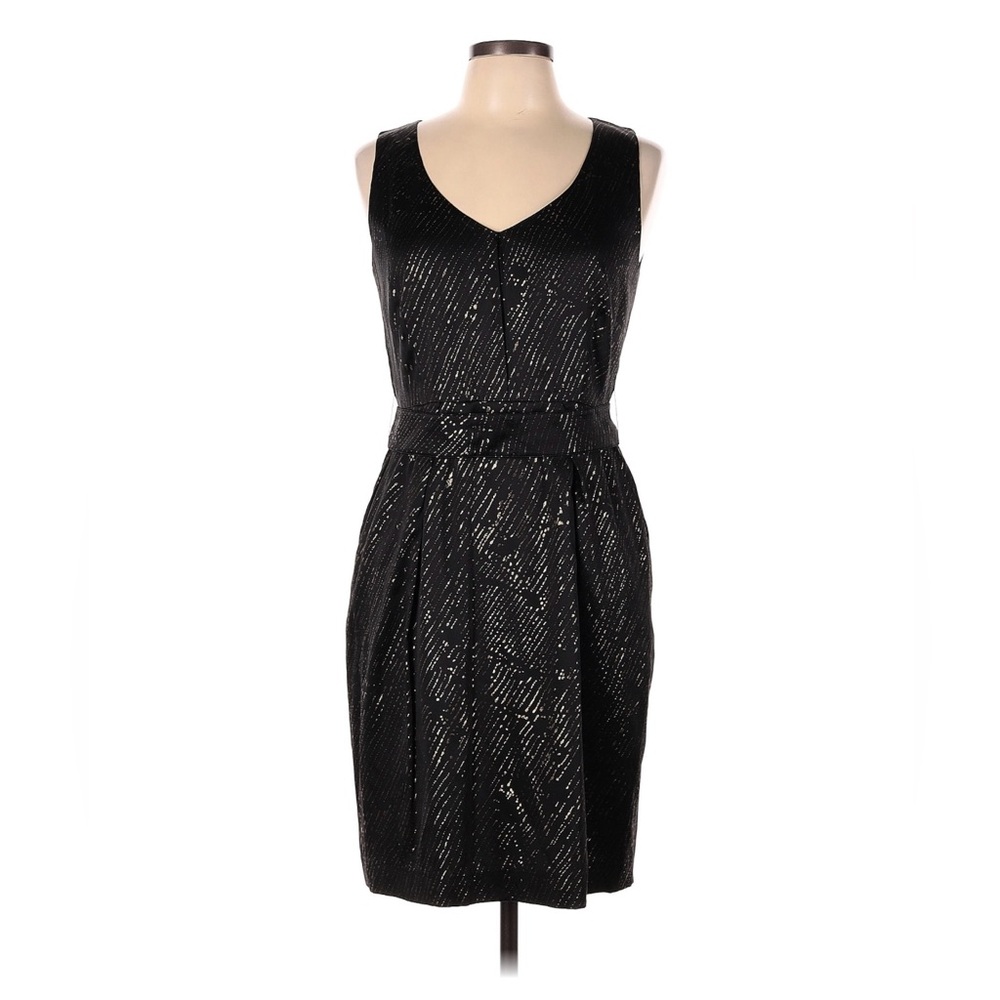 Silk Elie Tahari Black Sleeveless Mini Dress Size 10 Excellent Condition